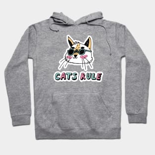 Cats rule Hoodie